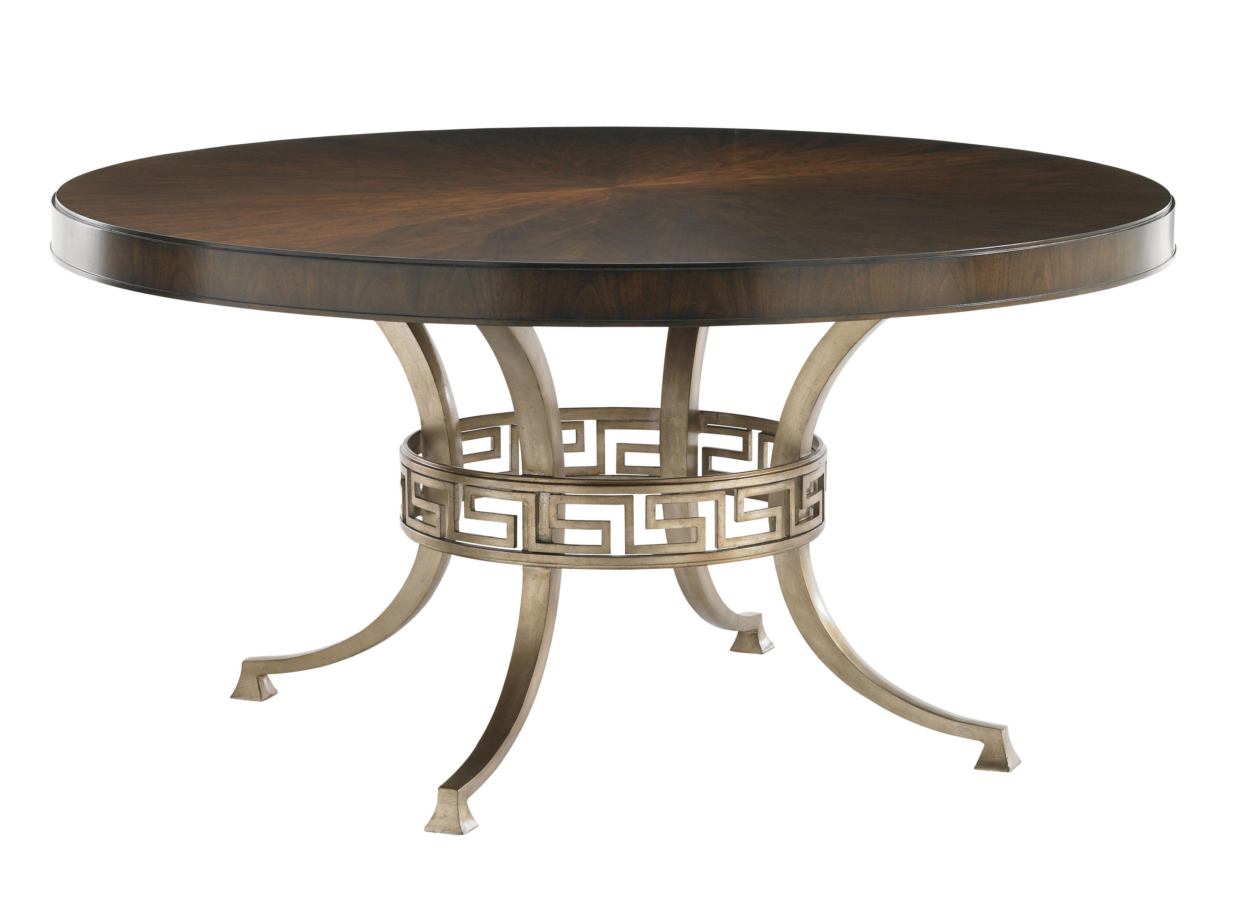 Lexington Tower Place Contemporary Regis Round Dining Table with Gold